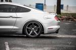 Ford Mustang GT Silver on Vossen Wheels (CV3R) 2017 года